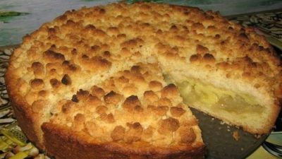Царский яблочный пирог на песочном тесте