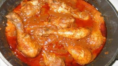 Чахохбили из курицы с кинзой
