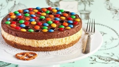 Чизкейк на соленых крендельках