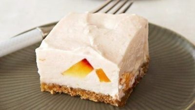 Чизкейк с персиком без выпечки