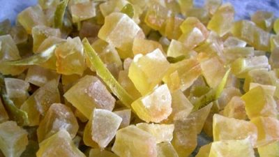 Цукаты из арбузных корок с лаймом