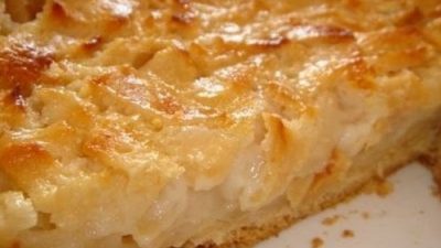 Цветаевский яблочный пирог со сметанным кремом