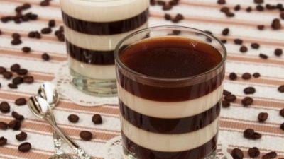 Десертное желе «Кофе с молоком»