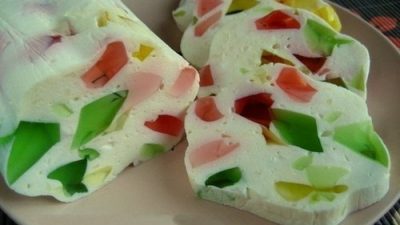 Десертный творожный сыр с желе