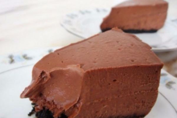 Шоколадный чизкейк из творожного сыра домашний