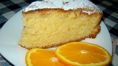 Домашний апельсиновый бисквит