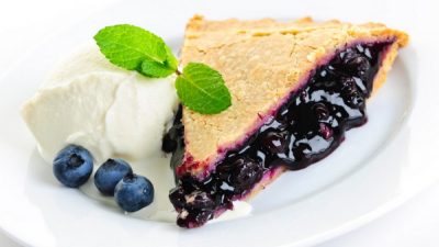 Домашний пирог с черникой в духовке