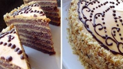 Домашний шоколадный торт со сливочным кремом