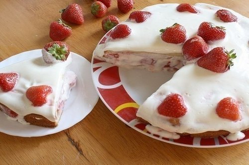 Домашний торт «Клубника»