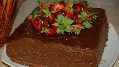 Домашний торт «Шоколадное кухэ»