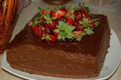 Домашний торт «Шоколадное кухэ»