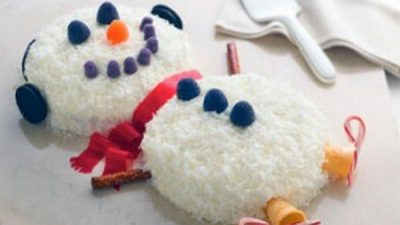 Домашний торт «Снеговик»