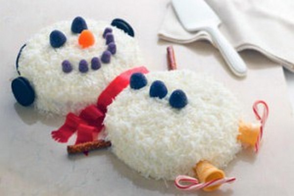 Домашний торт «Снеговик»