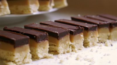 Домашний твикс со сгущенным молоком