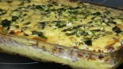 Домашняя картофельная запеканка с фаршем