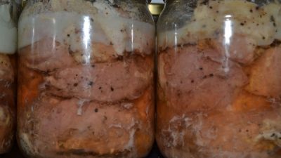 Домашняя тушенка из свинины с салом