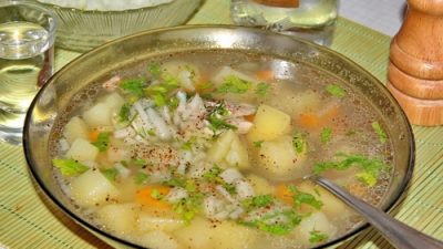 Домашняя уха из морского окуня