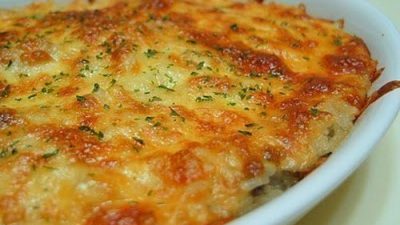 Домашняя запеканка из индейки с рисом