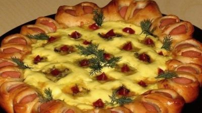 Дрожжевая пицца по-домашнему