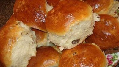 Дрожжевые булочки к обеду за два часа