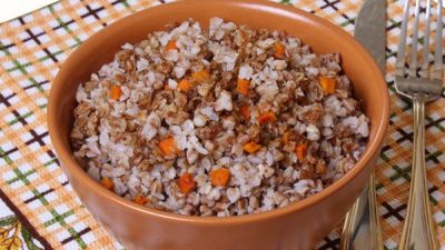 Душеновская гречка с мясным фаршем