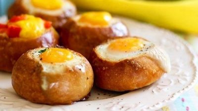 Фаршированные булочки «Вкусный завтрак»