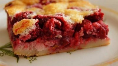 Французский клафути с вишней в духовке