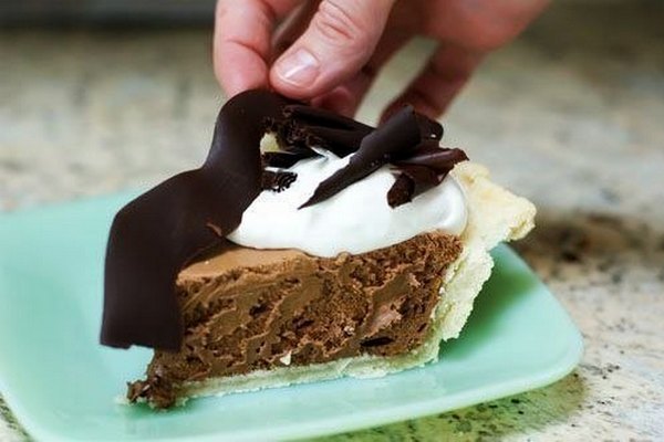 Французский пирог с темным шоколадом