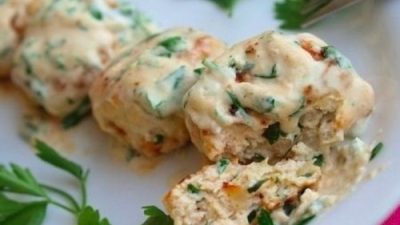 Фрикадельки из куриного фарша с сыром