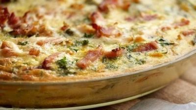 Фриттата с овощами и грибами