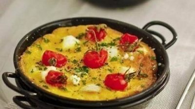 Фриттата с помидорами черри