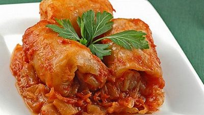 Голубцы с мясной начинкой и овощами
