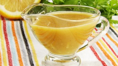 Горчично-медовый соус с чесноком