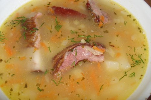 Гороховый суп с копчеными ребрышками и грудинкой РЕМИТ