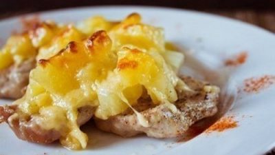 Говядина по-испански с сыром