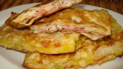 Гренки из тонкого лаваша с крабовыми палочками