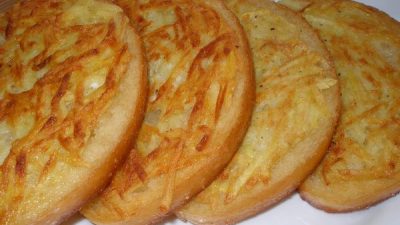 Гренки с картофелем к завтраку