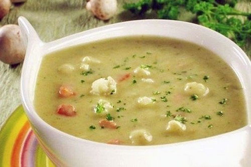 Грибной суп-пюре с картофелем