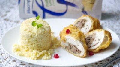 Грудка фаршированная куриной печенью