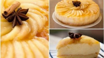 Грушево-карамельный торт с йогуртом