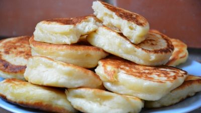 Идеальные домашние оладьи на кефире