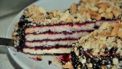 Идеальный песочный торт с джемом