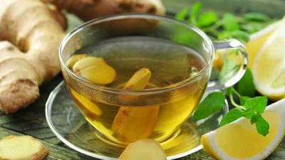 Имбирно-медовый чай с лимоном