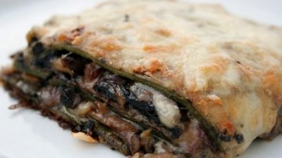 Изысканная лазанья с грибным ассорти