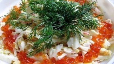 Изысканный салат «Морское наслаждение»