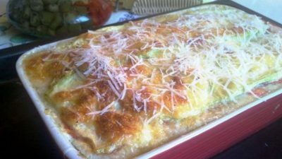 Кабачковая лазанья с куриным филе