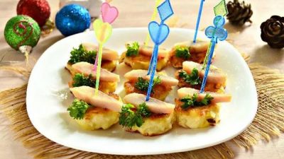 Канапе с рыбой на Новый год