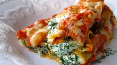 Каннеллони, фаршированные куриной грудкой