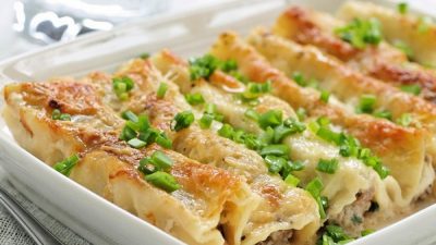 Каннеллони под сырной корочкой