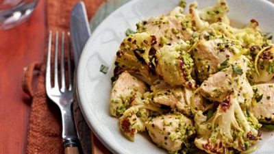 Капуста цветная с куриной грудкой
